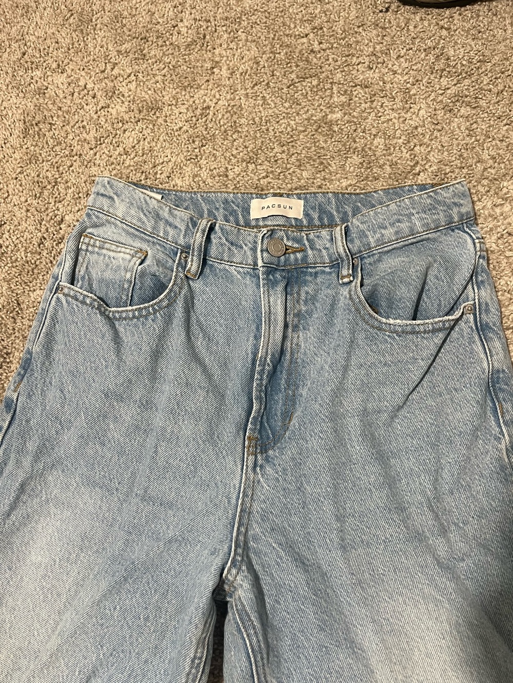 Pacific Sunwear Women's High-Rise Light Blue Denim Jeans